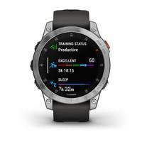 Спортивные часы Garmin Epix Gen 2 Slate Steel с силиконовым ремешком 010-02582-01
