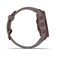 Спортивные часы Garmin Fenix 7S Sapphire Solar Dark Bronze Titanium с сланцево-серым силиконовым ремешком 010-02539-29
