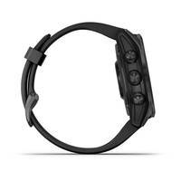 Спортивные часы Garmin Fenix 7S Solar Slate Grey Black с черным силиконовым ремешком 010-02539-13