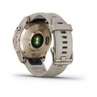 Спортивные часы Garmin Fenix 7S Sapphire Solar Cream Gold Titanium c кремовым нейлоновым ремешком 010-02539-21