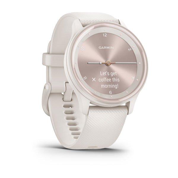 Фитнес часы Garmin vivomove Sport Ivory с силиконовым ремешком 010-02566-01 