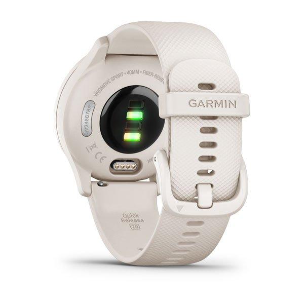 Фитнес часы Garmin vivomove Sport Ivory с силиконовым ремешком 010-02566-01 