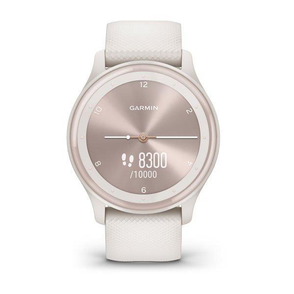 Фитнес часы Garmin vivomove Sport Ivory с силиконовым ремешком 010-02566-01 
