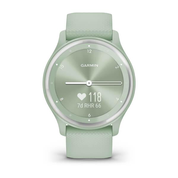 Фитнес часы Garmin vivomove Sport Cool Mint с силиконовым ремешком 010-02566-03