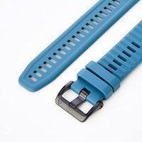 Ремешок силиконовый для Garmin quatix 6 22mm QuickFit Cirrius Blue 010-12863-20