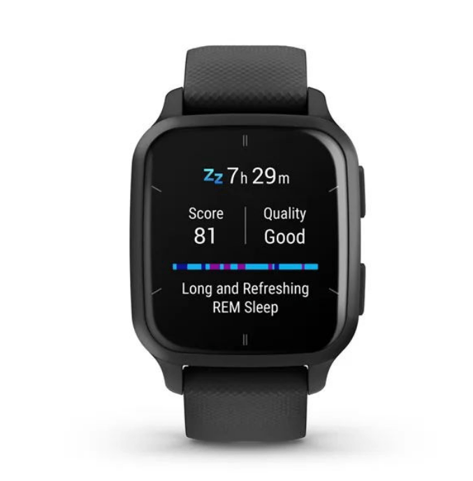 Смарт-часы Garmin Venu Sq 2 Music Edition черные с грифельным безелем 010-02700-10