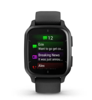 Смарт-часы Garmin Venu Sq 2 Music Edition черные с грифельным безелем 010-02700-10