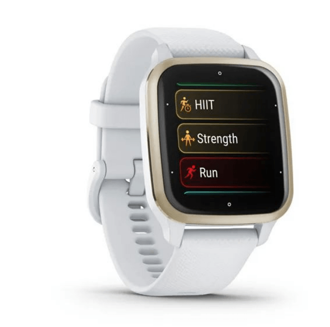 Смарт-часы Garmin Venu Sq 2 белые с кремово-золотистым безелем 010-02701-11