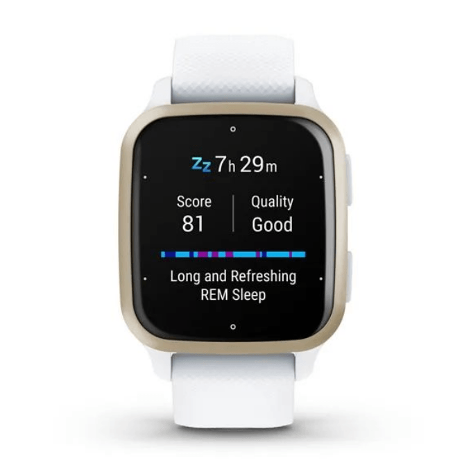 Смарт-часы Garmin Venu Sq 2 белые с кремово-золотистым безелем 010-02701-11