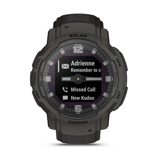 Часы-навигатор Garmin Instinct Crossover Solar графитовые 010-02730-01