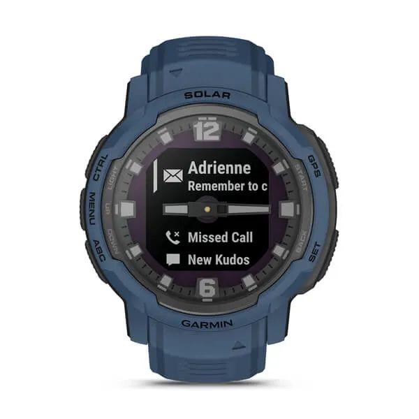 Часы-навигатор Garmin Instinct Crossover Solar синие 010-02730-02