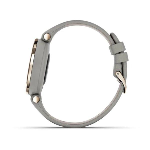 Фитнес часы Garmin Lily Classic Cream Gold Braloba Gray c итальянским кожаным ремешком 010-02384-B2