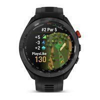 Спортивные часы Garmin Approach S70 (47 мм) Black Ceramic Bezel и черным ремешком 010-02746-12