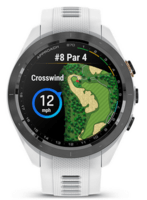 Спортивные часы Garmin Approach S70 (42 мм) Black Ceramic Bezel с белым ремешком 010-02746-10
