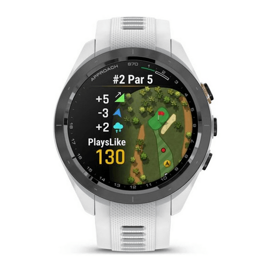 Спортивные часы Garmin Approach S70 (42 мм) Black Ceramic Bezel с белым ремешком 010-02746-10