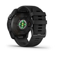 Спортивные часы Garmin Fenix 7X Pro Sapphire Solar Edition Carbon Gray DLC Titanium с черным силиконовым ремешком 010-02778-11