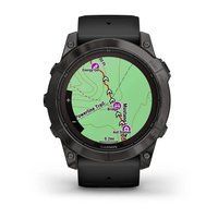 Спортивные часы Garmin Fenix 7X Pro Sapphire Solar Edition Carbon Gray DLC Titanium с черным силиконовым ремешком 010-02778-11