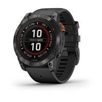 Спортивные часы Garmin Fenix 7X Pro Solar Edition Slate Gray с черным силиконовым ремешком 010-02778-01