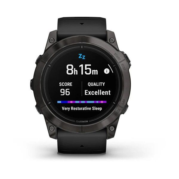 Спортивные часы Garmin Epix Pro Gen 2 Sapphire Edition (51мм) Carbon Gray DLC Titanium с силиконовым черным ремешком 010-02804-01 