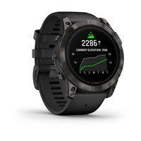Спортивные часы Garmin Epix Pro Gen 2 Sapphire Edition (51мм) Carbon Gray DLC Titanium с силиконовым черным ремешком 010-02804-01 