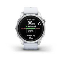Спортивные часы Garmin Epix Pro Gen 2 Standard Edition (42мм) с силиконовым белым ремешком 010-02802-01