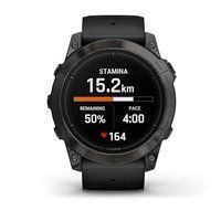 Спортивные часы Garmin Epix Pro Gen 2 Standard Edition (51мм) Slate Gray с силиконовым черным ремешком 010-02804-21