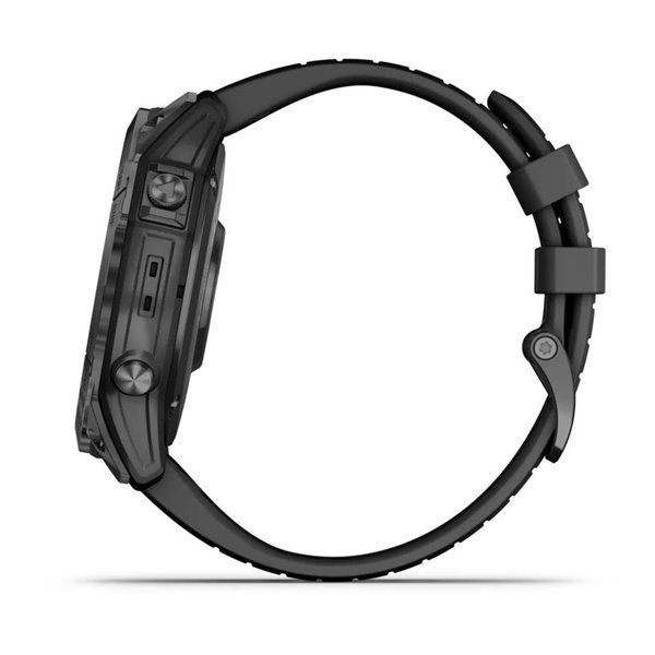 Спортивные часы Garmin Epix Pro Gen 2 Standard Edition (51мм) Slate Gray с силиконовым черным ремешком 010-02804-21