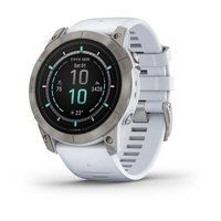 Спортивные часы Garmin Epix Pro Gen 2 Sapphire Edition (51мм) Titanium с силиконовым белым ремешком 010-02804-11 