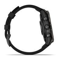 Спортивные часы Garmin Epix Pro Gen 2 Sapphire Edition (47мм) Carbon Gray DLC Titanium с черным кожаным ремешком 010-02803-30