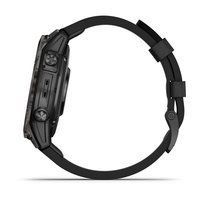 Спортивные часы Garmin Epix Pro Gen 2 Sapphire Edition (47мм) Carbon Gray DLC Titanium с черным кожаным ремешком 010-02803-30