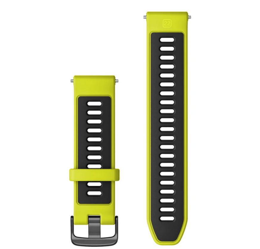 Ремешок Garmin для Forerunner 965 Yellow/Black  Silicone Band 22mm 010-11251-AE