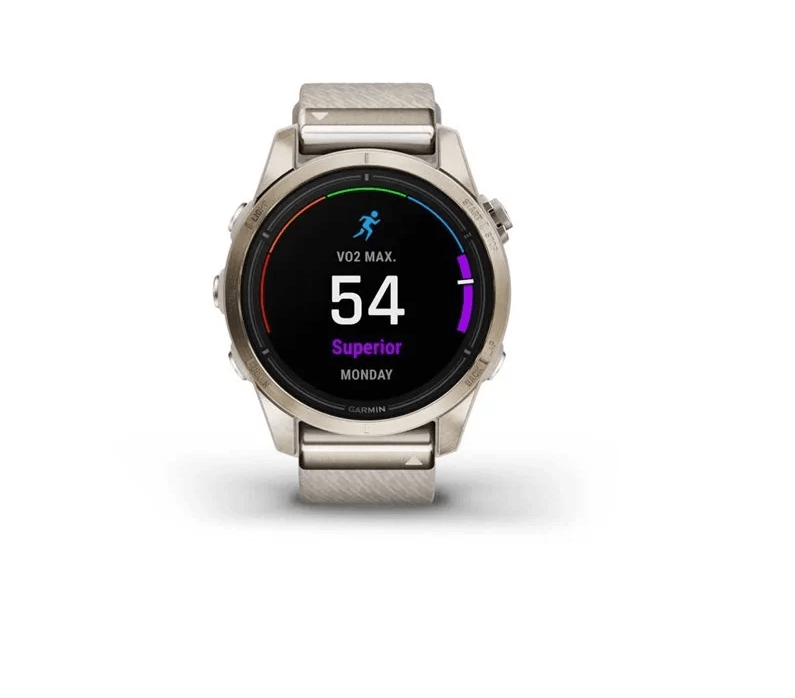 Спортивные часы Garmin Epix Pro Gen 2 Sapphire Edition (42мм) Soft Gold с нейлоновым ремешком 010-02802-20