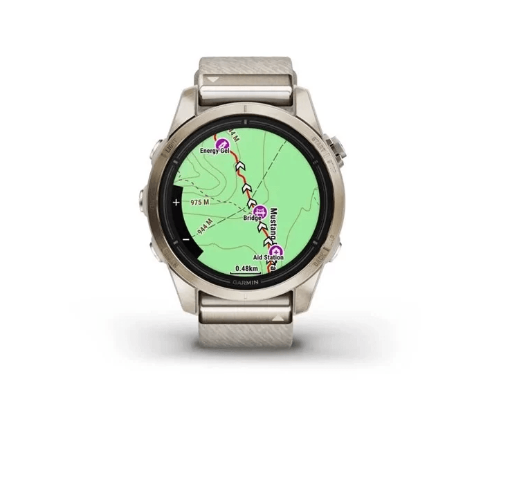 Спортивные часы Garmin Epix Pro Gen 2 Sapphire Edition (42мм) Soft Gold с нейлоновым ремешком 010-02802-20