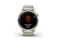 Спортивные часы Garmin Epix Pro Gen 2 Sapphire Edition (42мм) Soft Gold с нейлоновым ремешком 010-02802-20