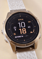 Спортивные часы Garmin Epix Pro Gen 2 Sapphire Edition (42мм) Soft Gold с нейлоновым ремешком 010-02802-20