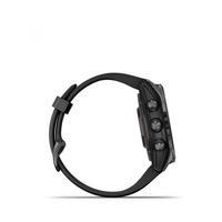 Спортивные часы Garmin Epix Pro Gen 2 Sapphire Edition (42мм) Carbon Gray DLC Titanium с черным силиконовым ремешком 010-02802-15
