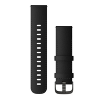 Ремешок кожаный Garmin Quick Release 22 мм Leather Band Black/Slate 010-12932-63