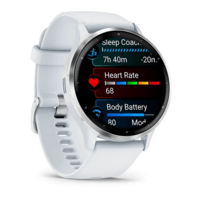Спортивные часы Garmin Venu 3 Silver c белым силиконовым ремешком 010-02784-00