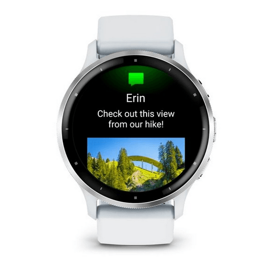 Спортивные часы Garmin Venu 3 Silver c белым силиконовым ремешком 010-02784-00