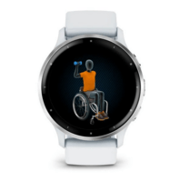 Спортивные часы Garmin Venu 3 Silver c белым силиконовым ремешком 010-02784-00