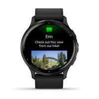 Спортивные часы Garmin Venu 3 Black c черным кожаным ремешком 010-02784-52 