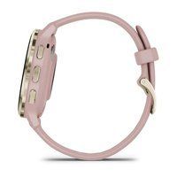 Спортивные часы Garmin Venu 3S Dust Rose Soft Gold силиконовым ремешком 010-02785-03