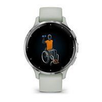 Спортивные часы Garmin Venu 3S Sage Gray Passivated силиконовым ремешком 010-02785-01