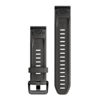 Сменный ремешок Garmin QuickFit 20 мм Graphite силиконовый 010-13102-01