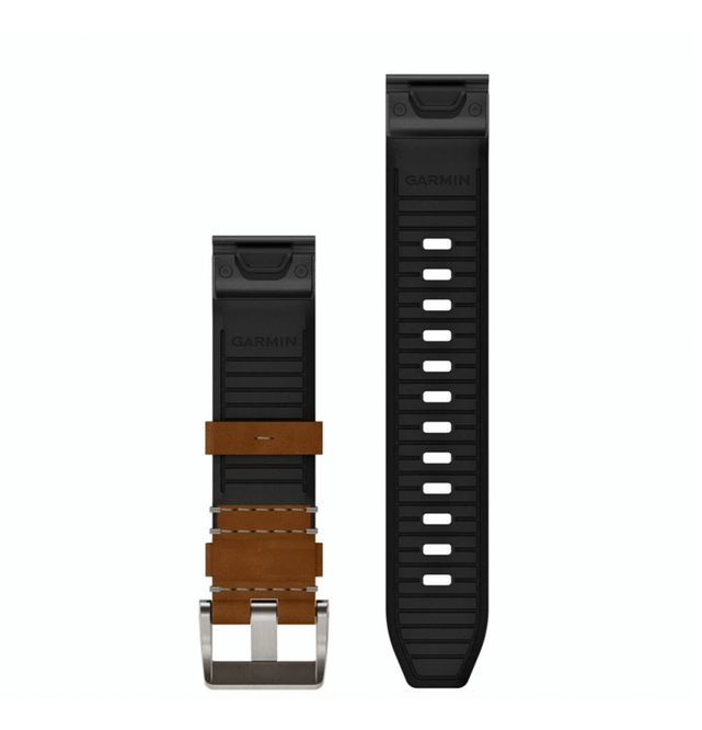 Кожаный ремешок Garmin Marq Gen2 QuickFit 22 мм Hybrid Leather Strap Brown Black 010-13225-08