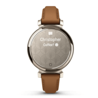 Фитнес часы Garmin Lily 2 Classic Cream Gold with Tan з кожаным ремешком 010-02839-02