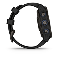 Спортивные часы Garmin Descent Mk3i (43мм) Carbon Gray DLC Titanium c черным силиконовым ремешком 010-02753-11