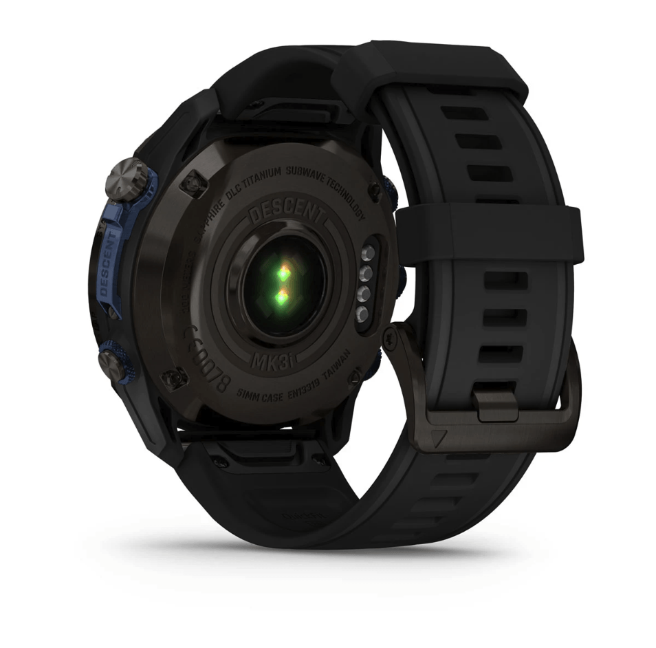 Спортивные часы Garmin Descent Mk3i (51мм) Carbon Gray DLC Titanium c черным силиконовым ремешком 010-02752-11