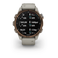 Спортивные часы Garmin Descent Mk3i (43мм) Bronze PVD Titanium with French Gray с силиконовым ремешком 010-02753-14