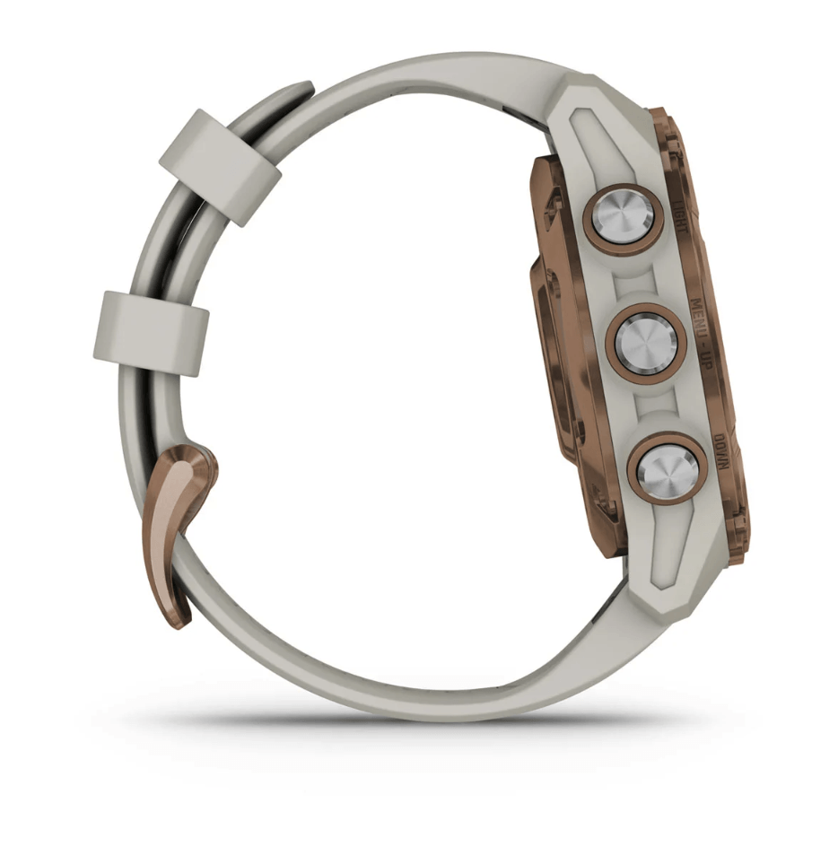 Спортивные часы Garmin Descent Mk3i (43мм) Bronze PVD Titanium with French Gray с силиконовым ремешком 010-02753-14